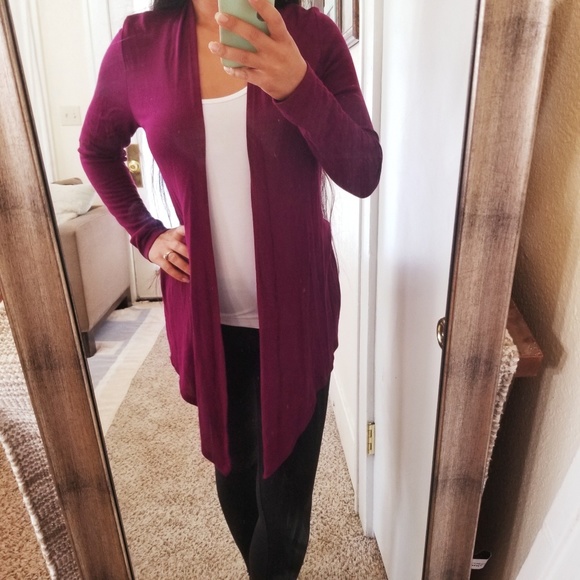 Hawthorn Purple Open Cardigan Wrap 